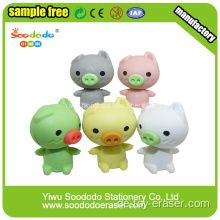 Pig Shaped 3d Sammler Erasers